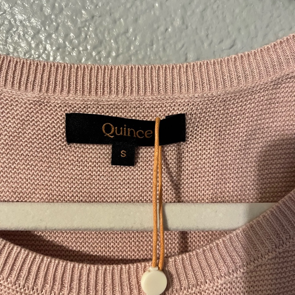 Quince Women's Blush Crew Neck Sweater - Picture 2 of 2